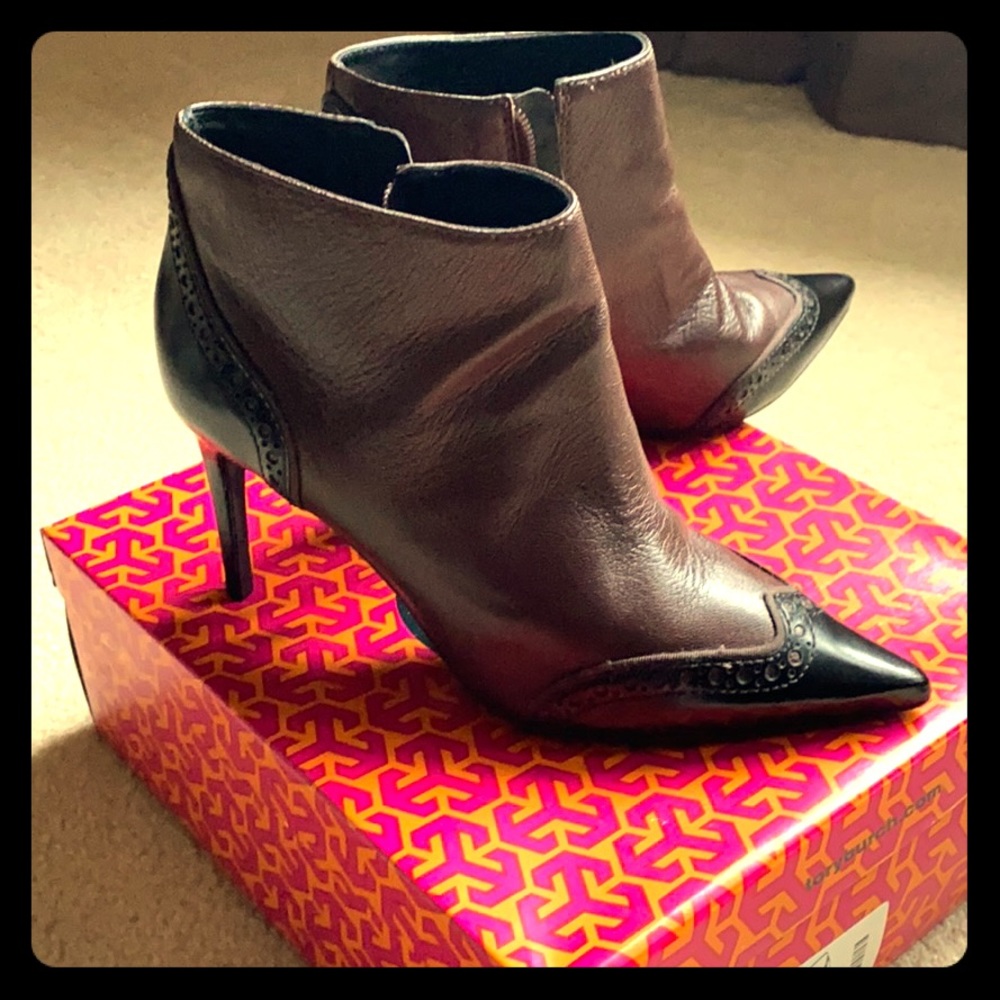 Brown Leather Ankle Boots